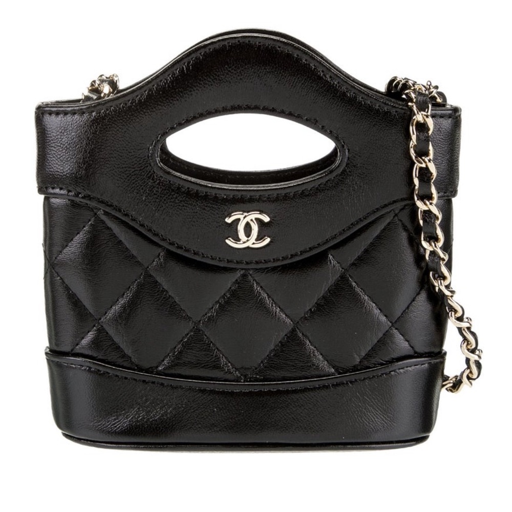 CHANEL Black Mini Bag with Structured Design - Picture 3 of 5